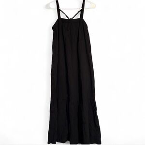 Old Navy Black Maxi Dress with Spaghetti Straps - size small petite